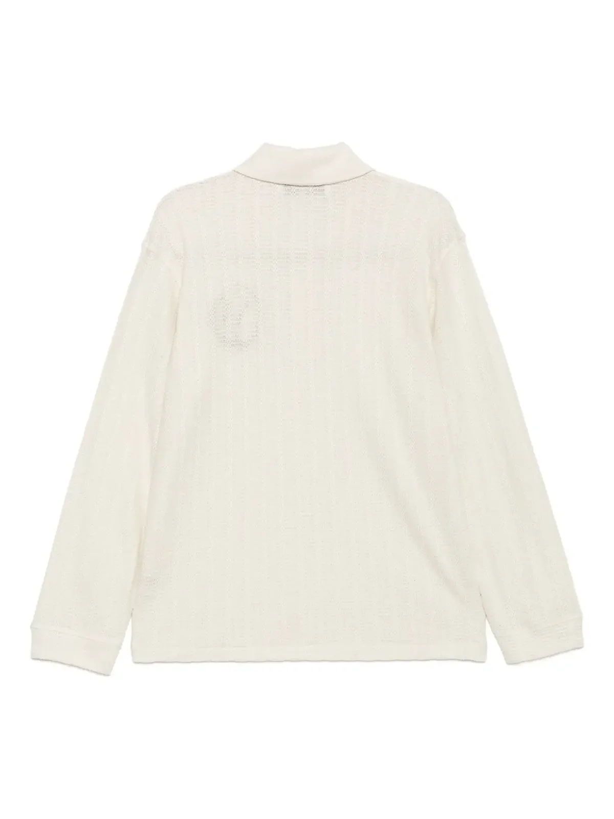 Palmes Motif rugby polo shirt - Neutrals - 画像2