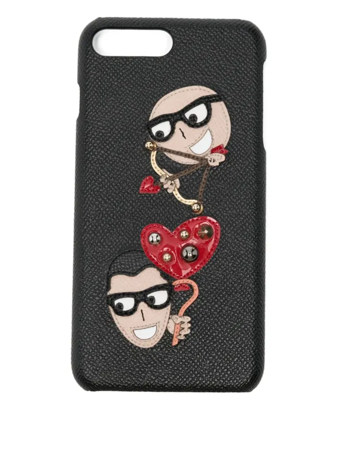Dolce & Gabbana Dolce & Gabbana エンボスドハート iPhone ケースの商品画像