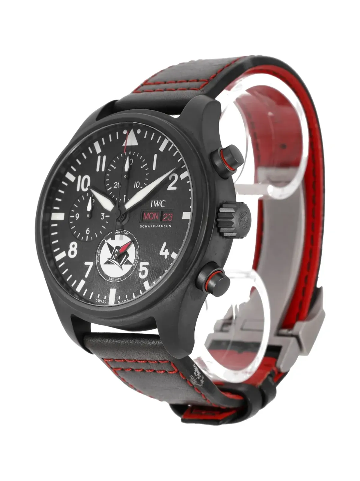 IWC Schaffhausen パイロット トップハッター クロノグラフ ブラック - 画像3