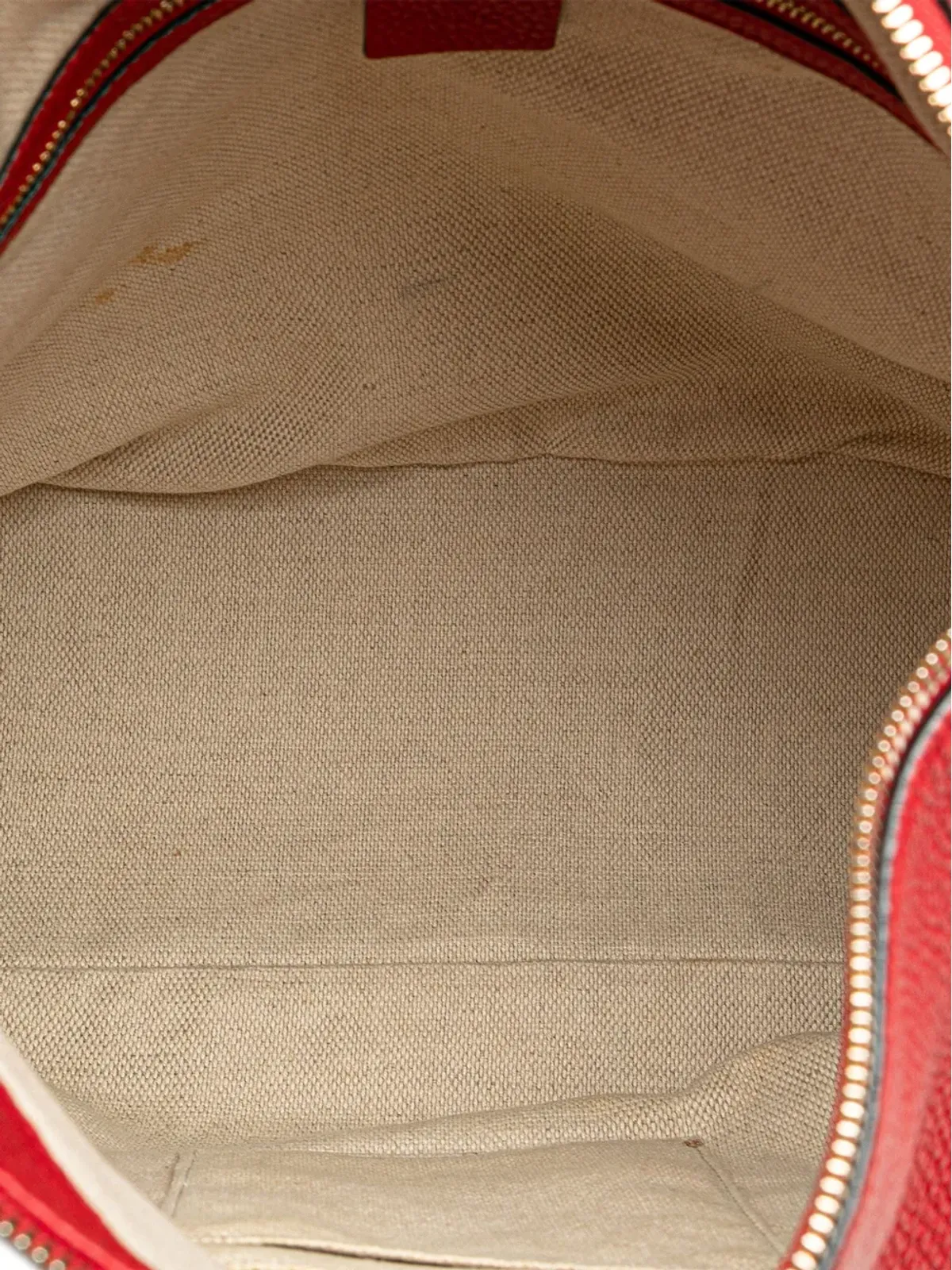 Gucci ビンテージ 2000-2015 大型 ピーブド カーフスキン ソーホー コンバーチブル ホーボー サッチェル - レッド - 画像5