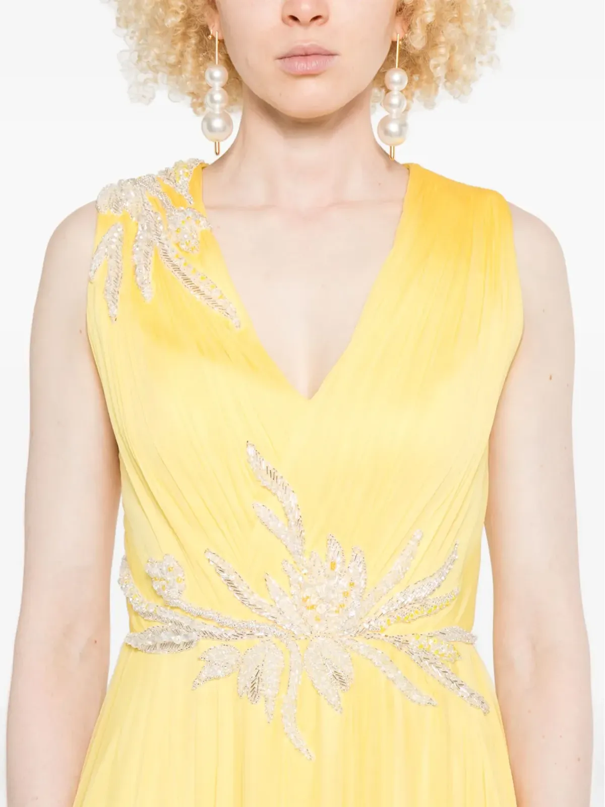 M.Marquise Zayda dress - Yellow - 画像5
