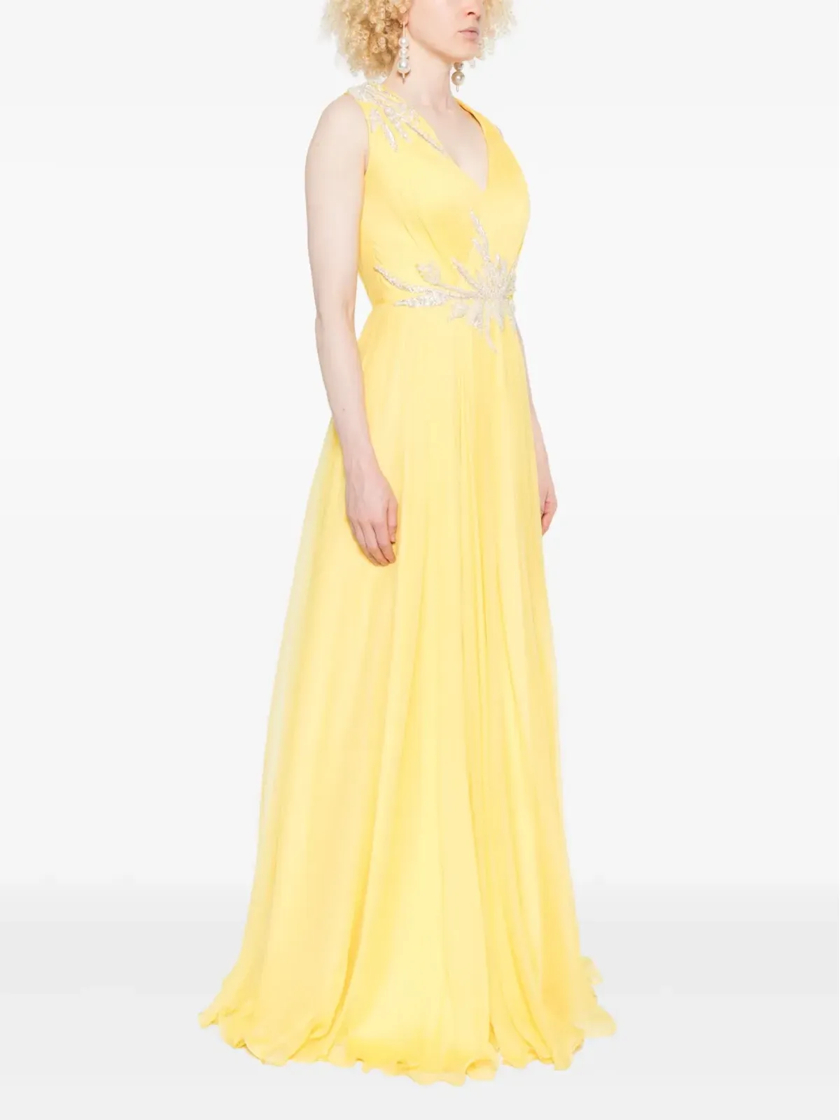 M.Marquise Zayda dress - Yellow - 画像3