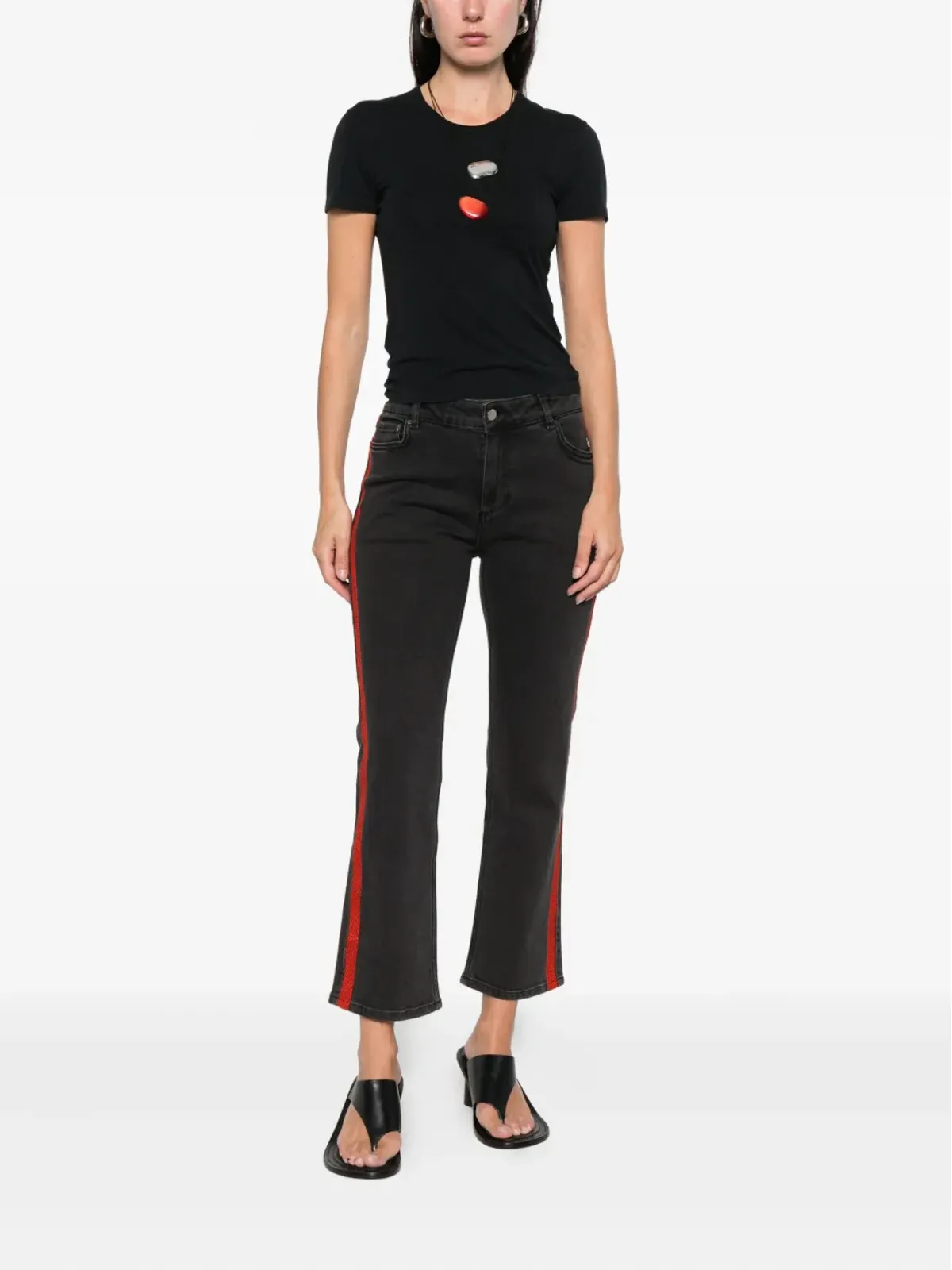 Victoria Victoria Beckham ストライプデニムジーンズ - 画像2