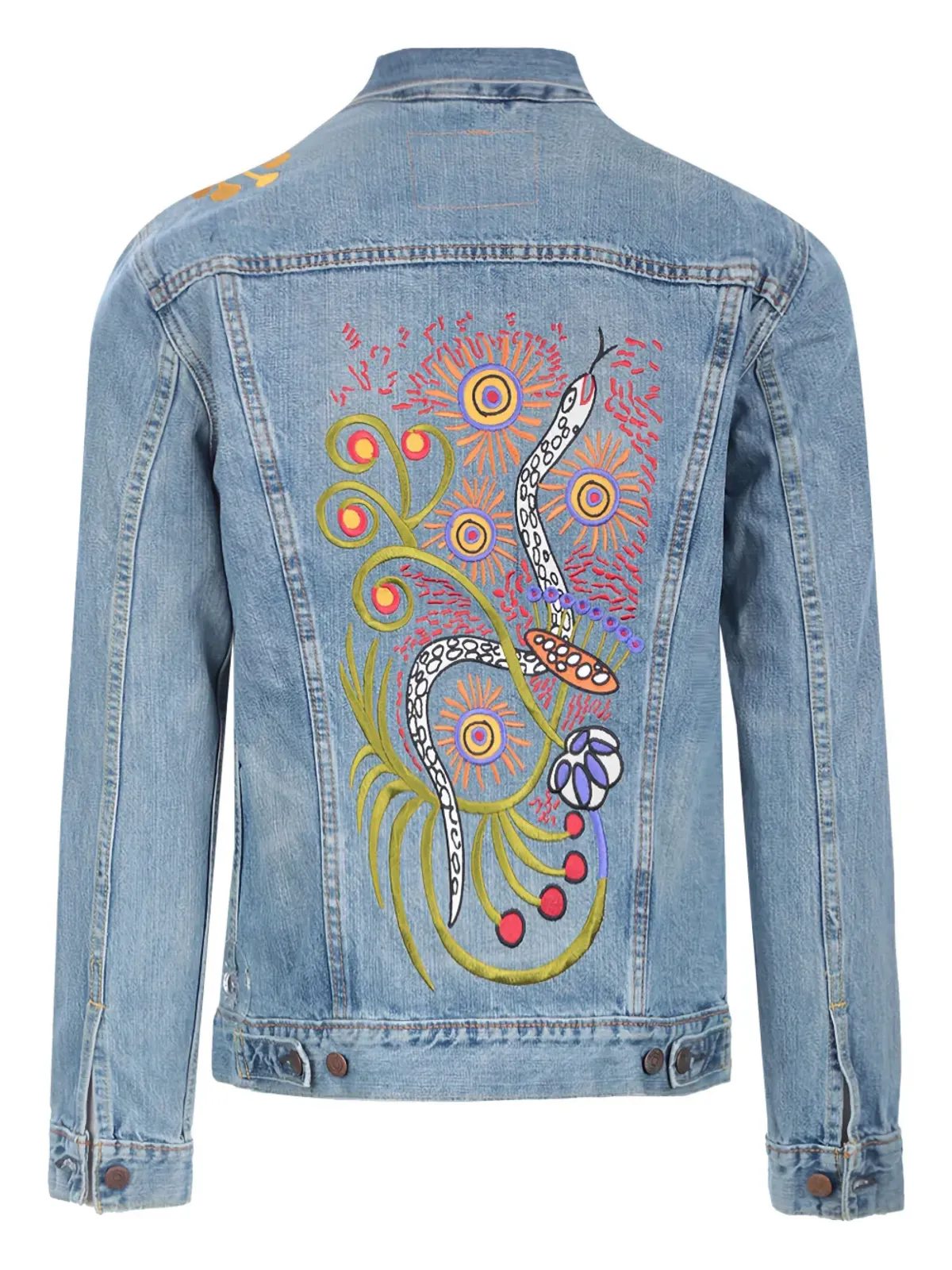 Levi's フローラル刺繍デニムジャケット - ブルー - 画像2