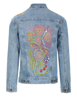 Levi's フローラル刺繍デニムジャケット - ブルー - サムネイル2