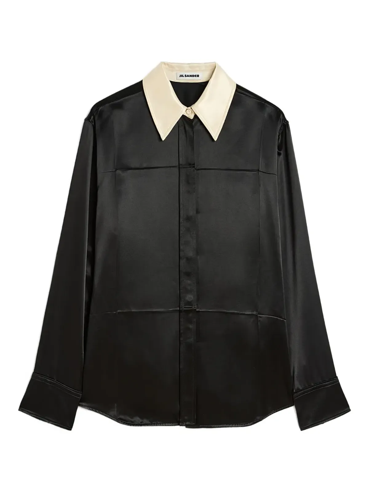 Jil Sander コントラストカラー衿付きシャツ - 画像1