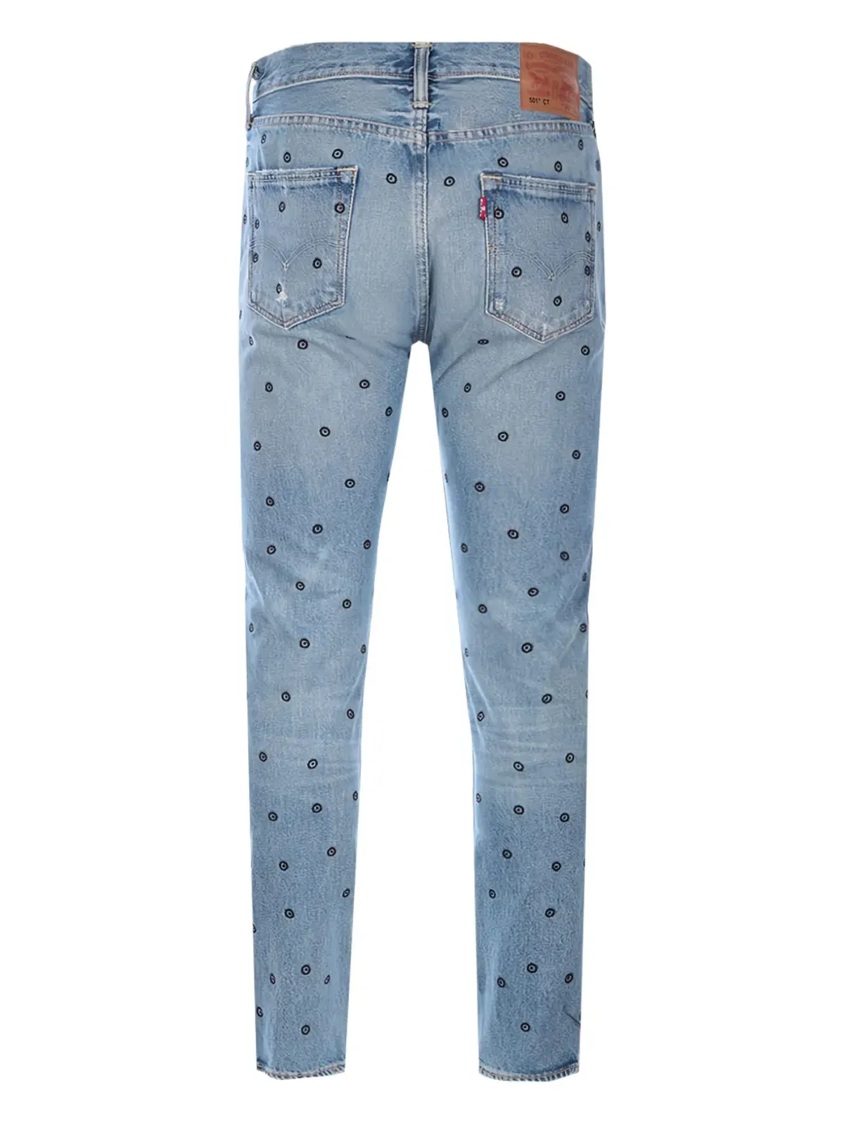 Levi's 刺繍入りコットンデニムジーンズ ブルー - 画像2
