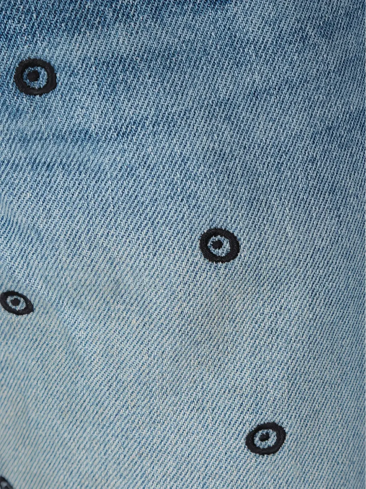 Levi's 刺繍入りコットンデニムジーンズ ブルー - 画像3