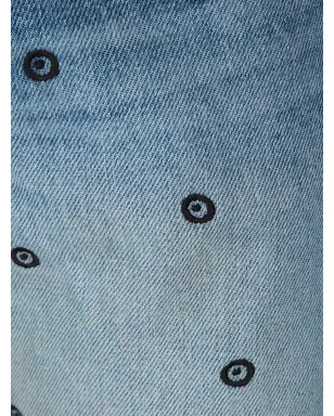 Levi's 刺繍入りコットンデニムジーンズ ブルー - サムネイル3