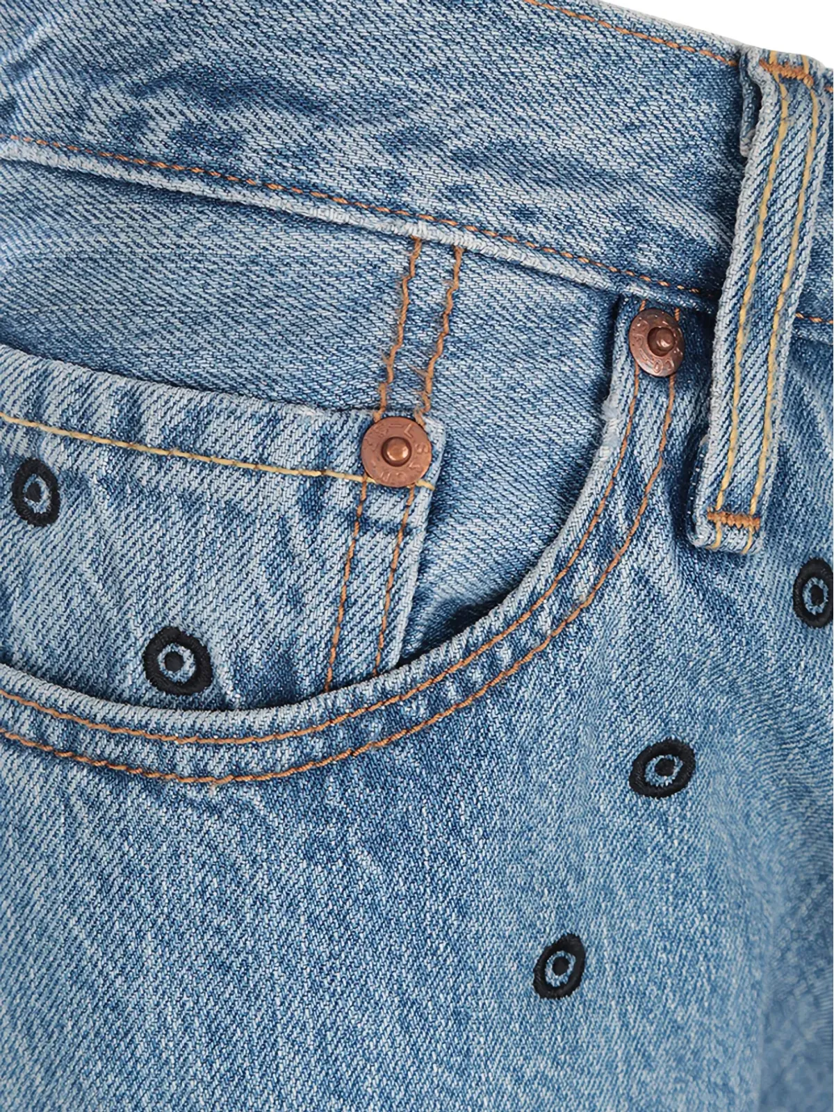 Levi's x 10 Corso Como 刺繍ジーンズ - ブルー - 画像4