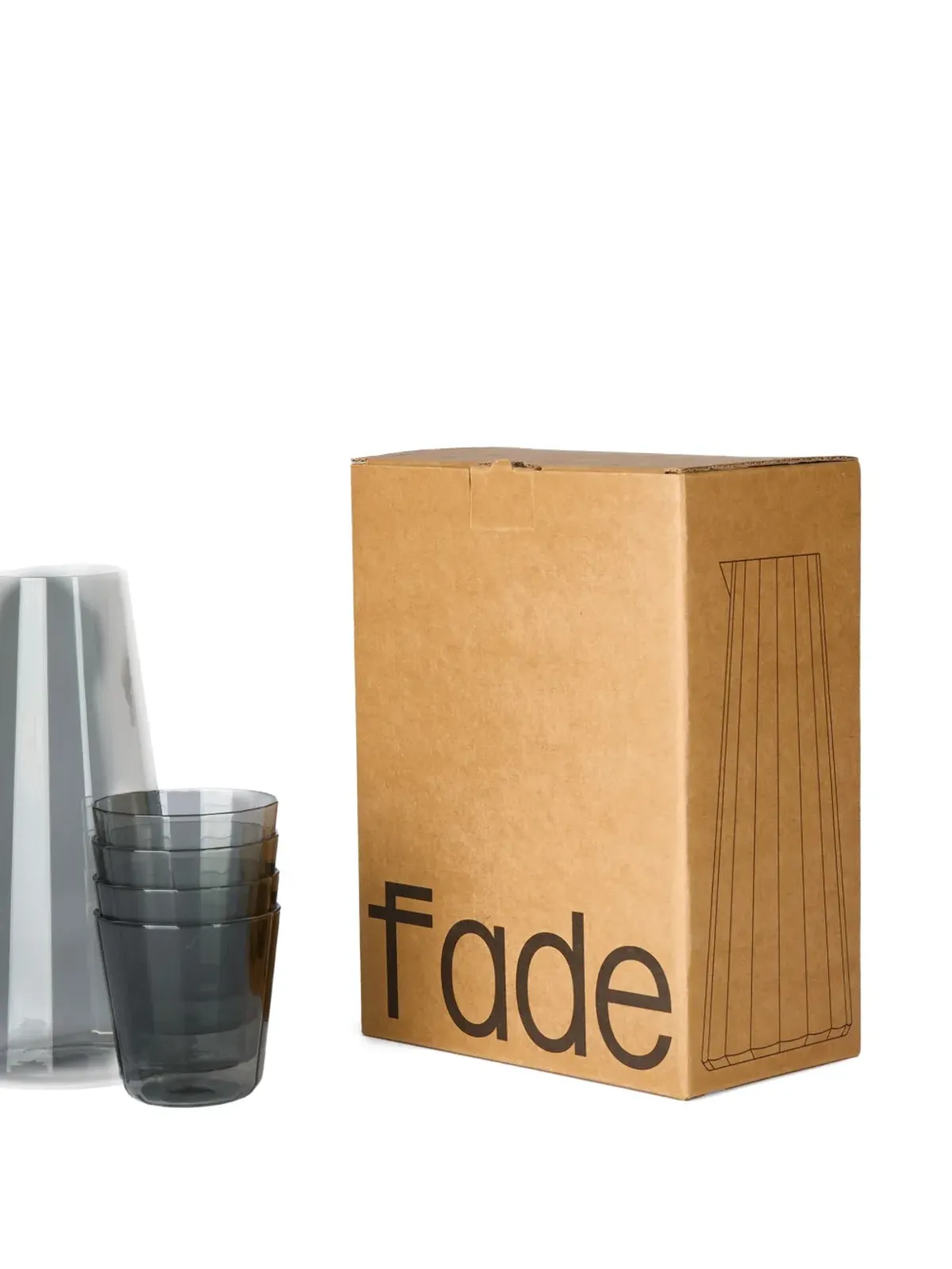 The Conran Shop xStudio Word Fade カラフェ タンブラー セット - グレー - 画像3