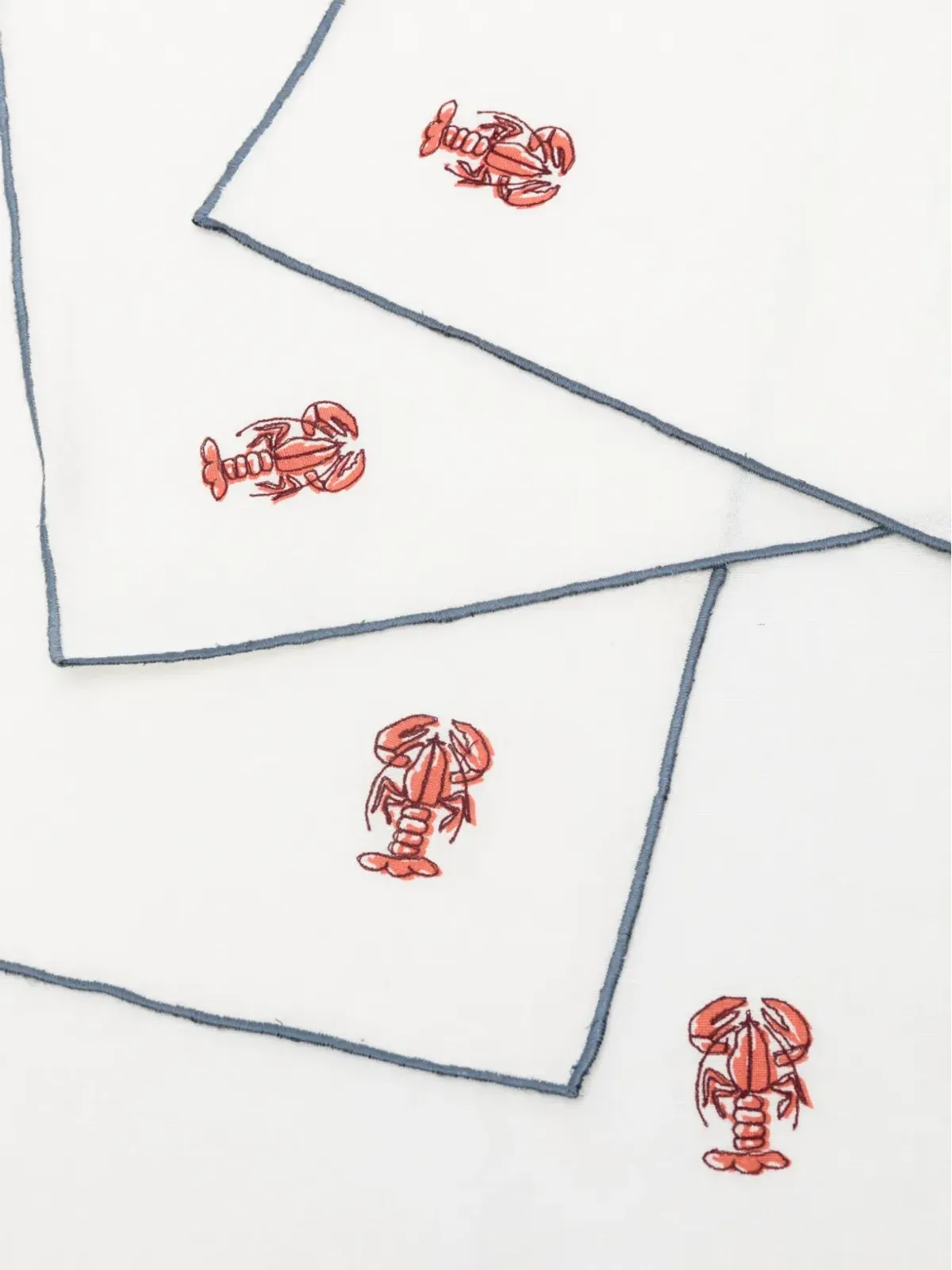 The Conran Shop 刺繍ロブスター柄ナプキン（4枚セット） - 画像2