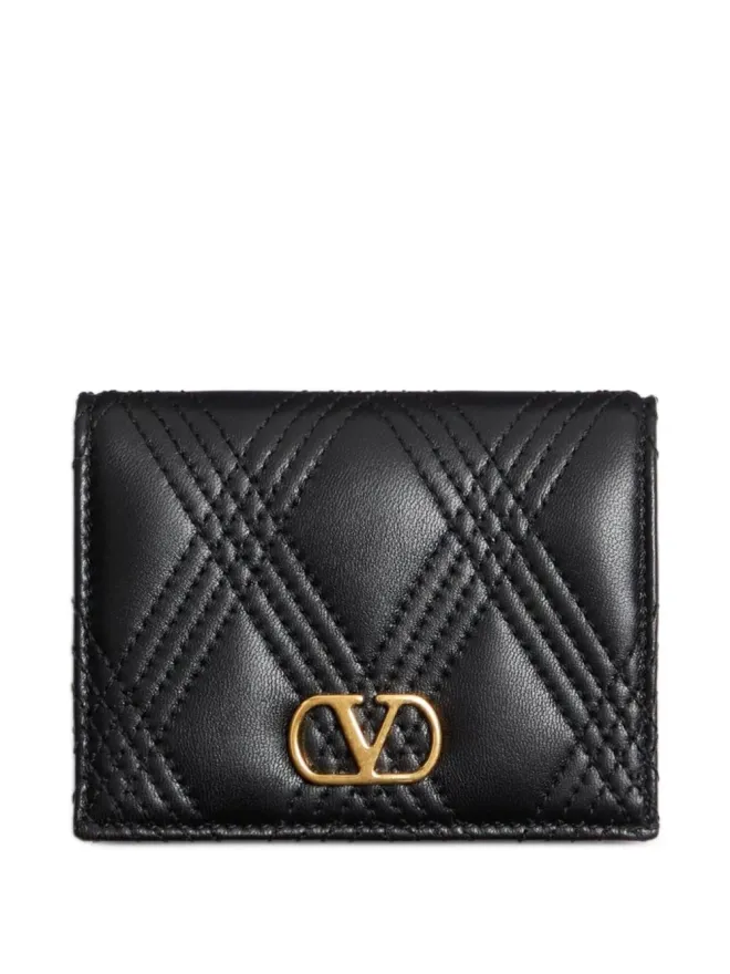 Valentino Garavani Valentino Garavani キルテッドレザー カードホルダーの商品画像