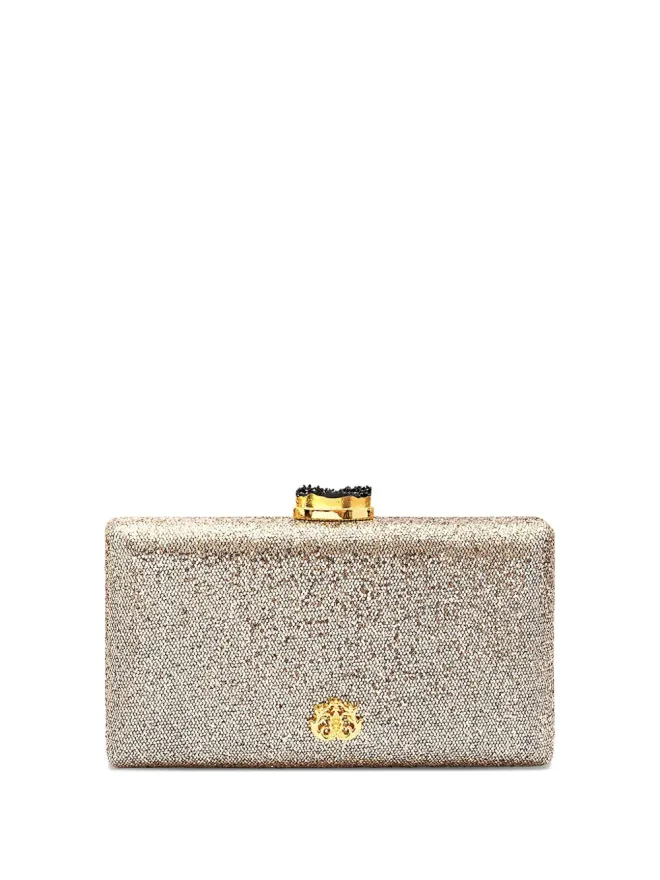 Isla Isla Eva crystal-embellished clutch bag - Goldの商品画像