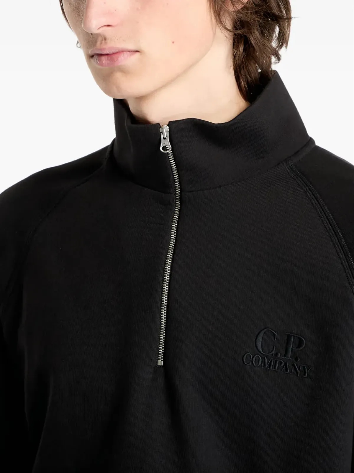 C.P. Company コットン ハーフジップ スウェットシャツ - 画像3