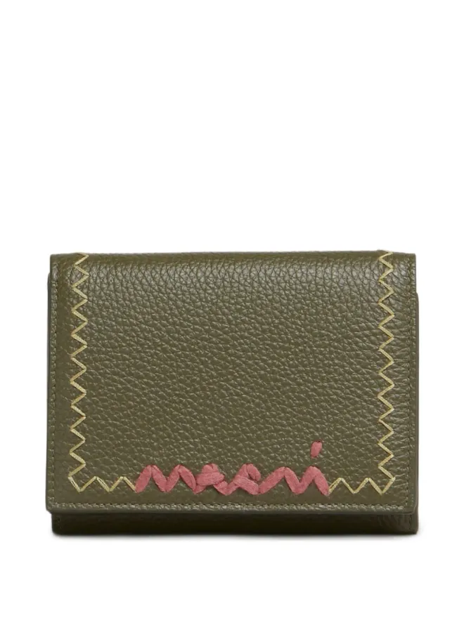 Marni Marni テクスチャードレザー二つ折りウォレットの商品画像