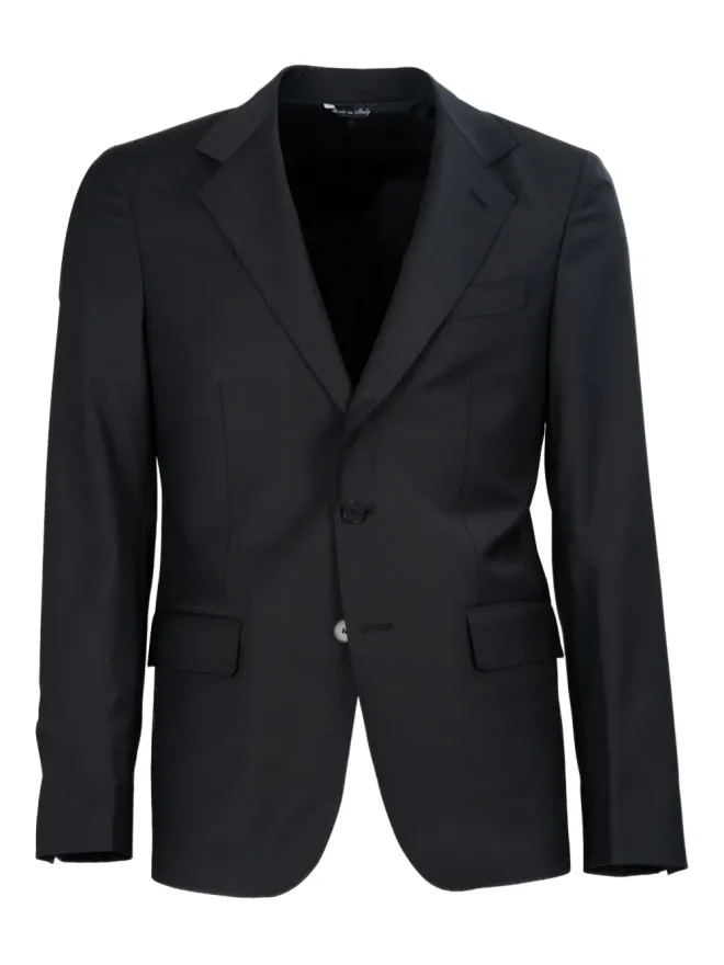 COLAMARINO COLAMARINO ノッチド・ラペル・シングルブレスト・スーツ ブラックの商品画像