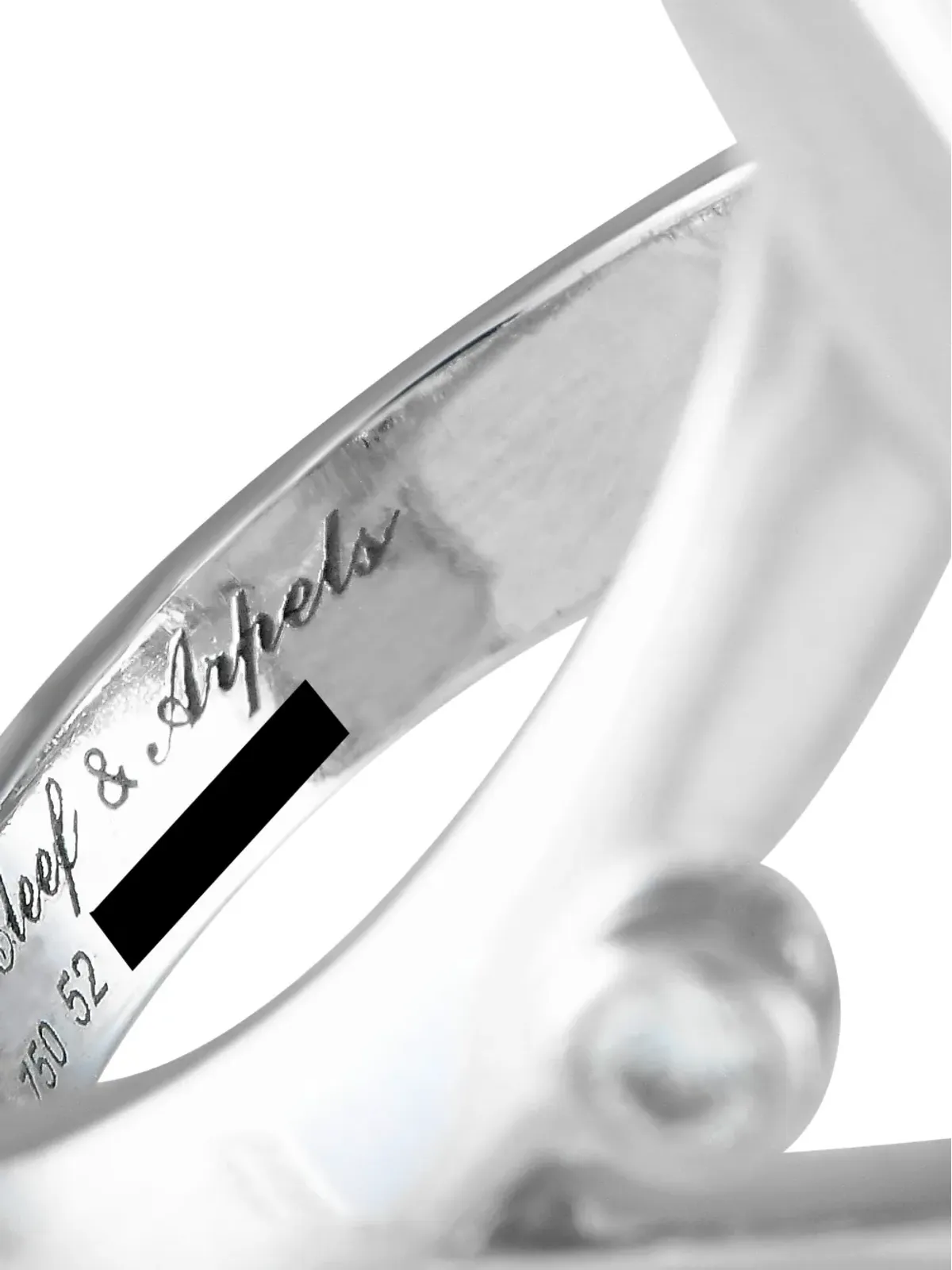 Van Cleef & Arpels Pre-Owned ミロワール・デ・オー ダイヤモンドとオニキスのリング - シルバー - 画像3