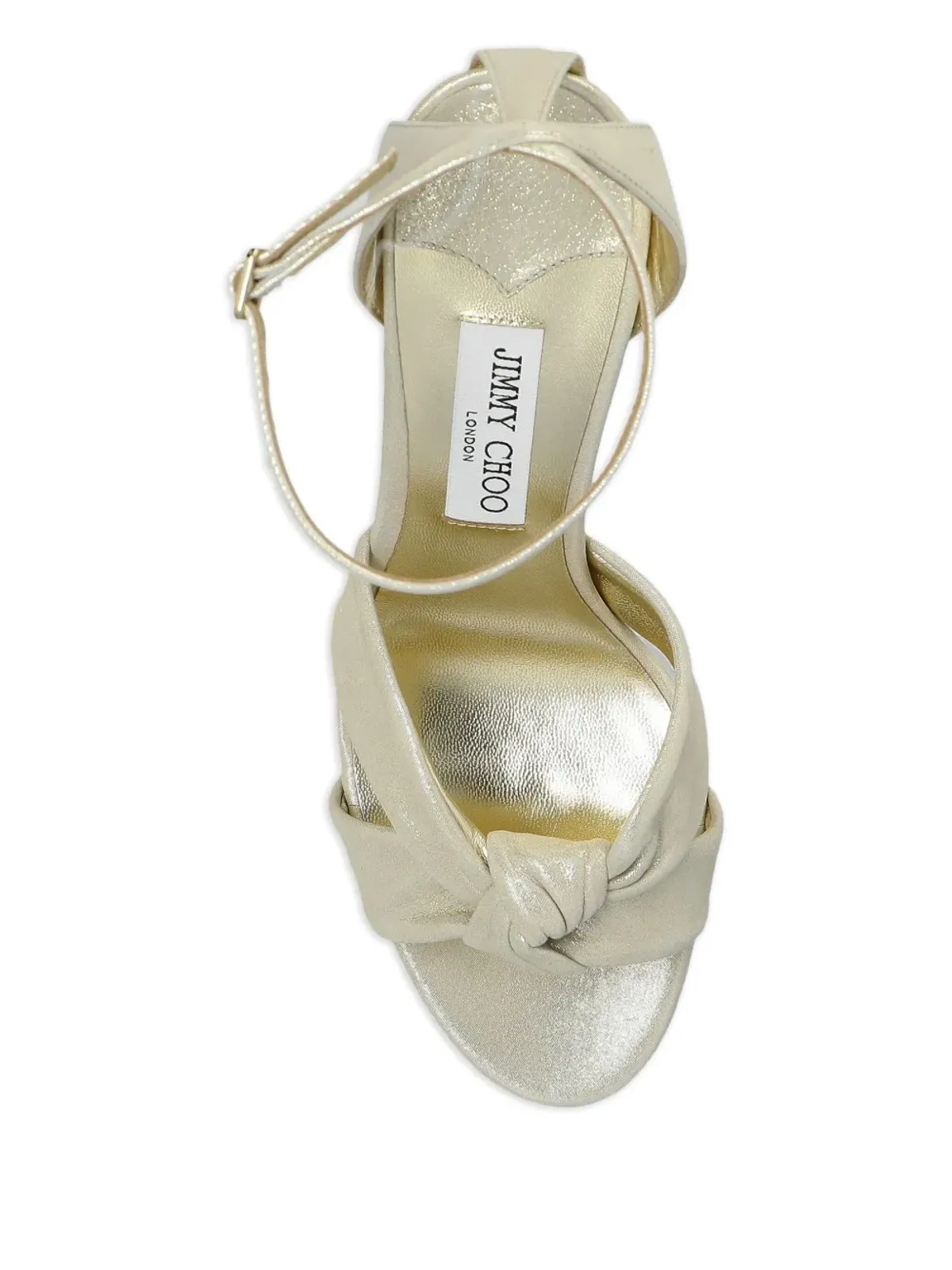 Jimmy Choo ロージー ヒール付きサンダル 100mm - ニュートラルカラー - 画像3