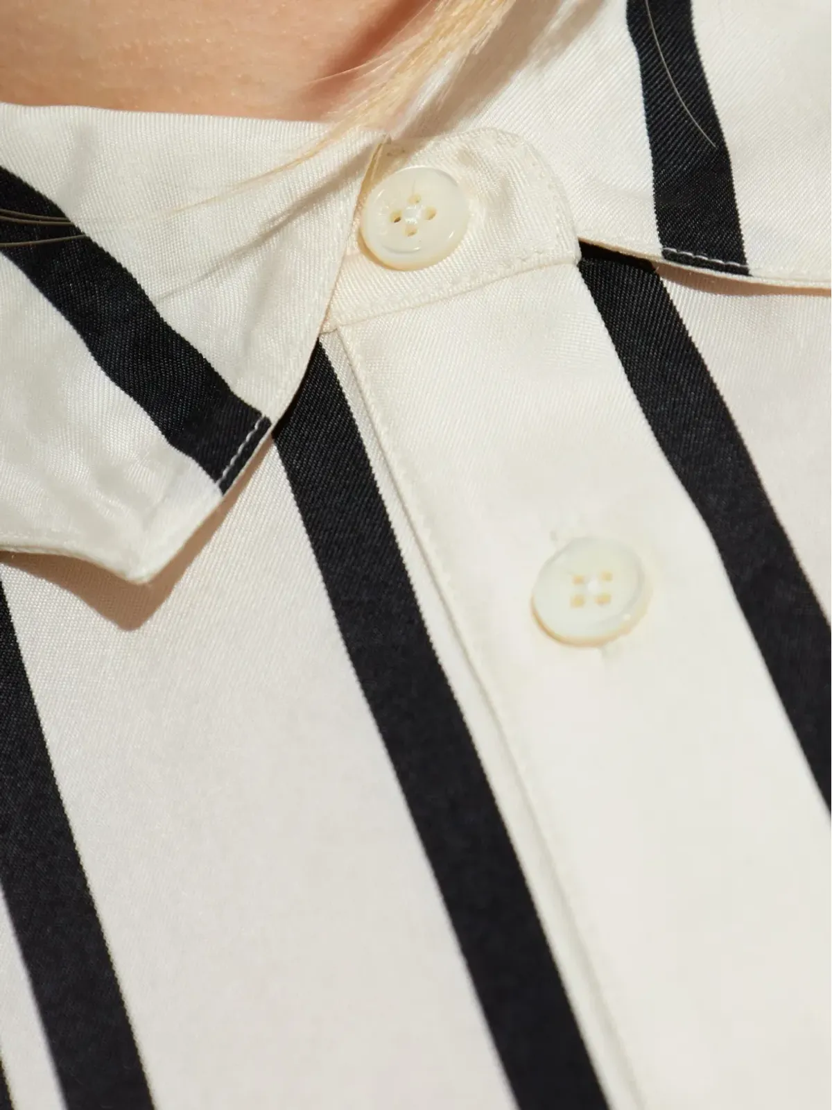 ANINE BING striped short-sleeve shirt - Neutrals - 画像5