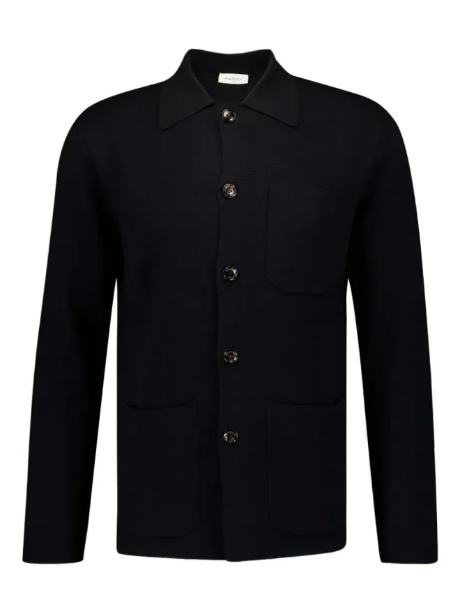 Piacenza Cashmere Piacenza Cashmere ボタンアップポケットジャケット ブラックの商品画像