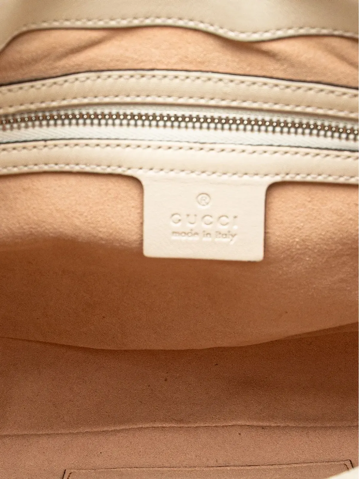 Gucci ビンテージ 2016-2024 キルテッドレザー ディオニュソス ウェブ ホーボー・サッチェル - ホワイト - 画像5