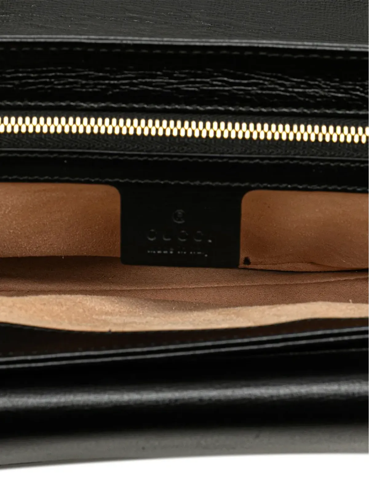 Gucci ビンテージ 2000-2015 小型レザー Marina Chain ショルダーバッグ - ブラック - 画像5