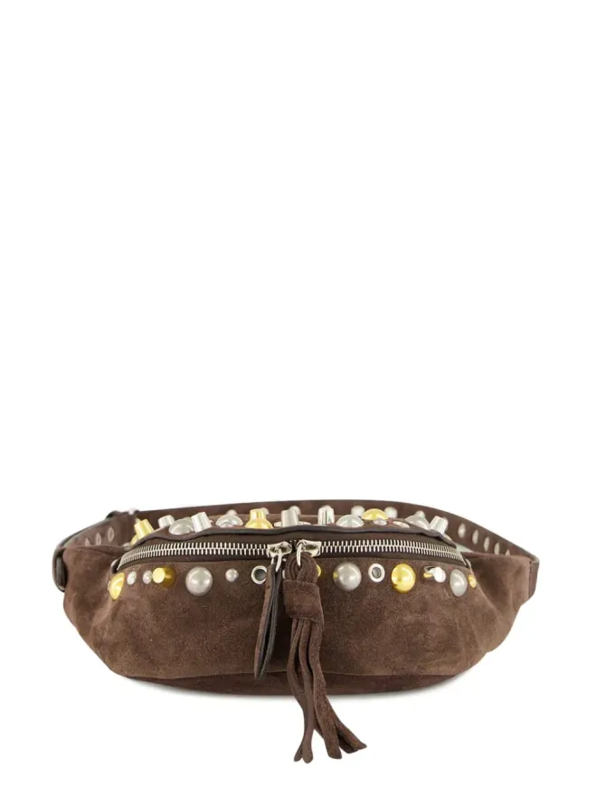 Valentino Garavani Valentino Garavani ネルコート スエード ベルトバッグ - ブラウンの商品画像