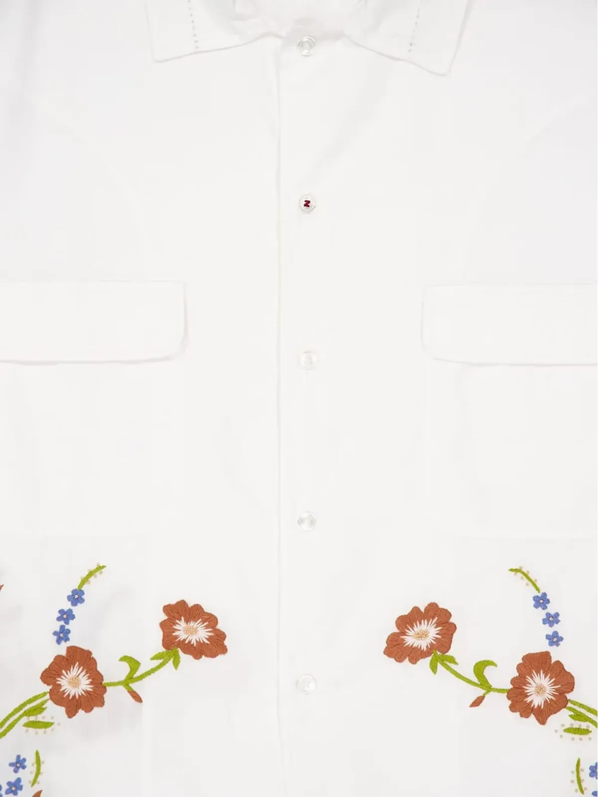 Baziszt Hocha フローラル刺繍シャツ - 画像3