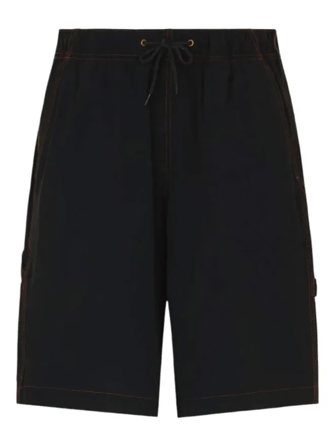 Dickies DICKIES ドローストリングウエスト ステッチングショーツ ブラックの商品画像