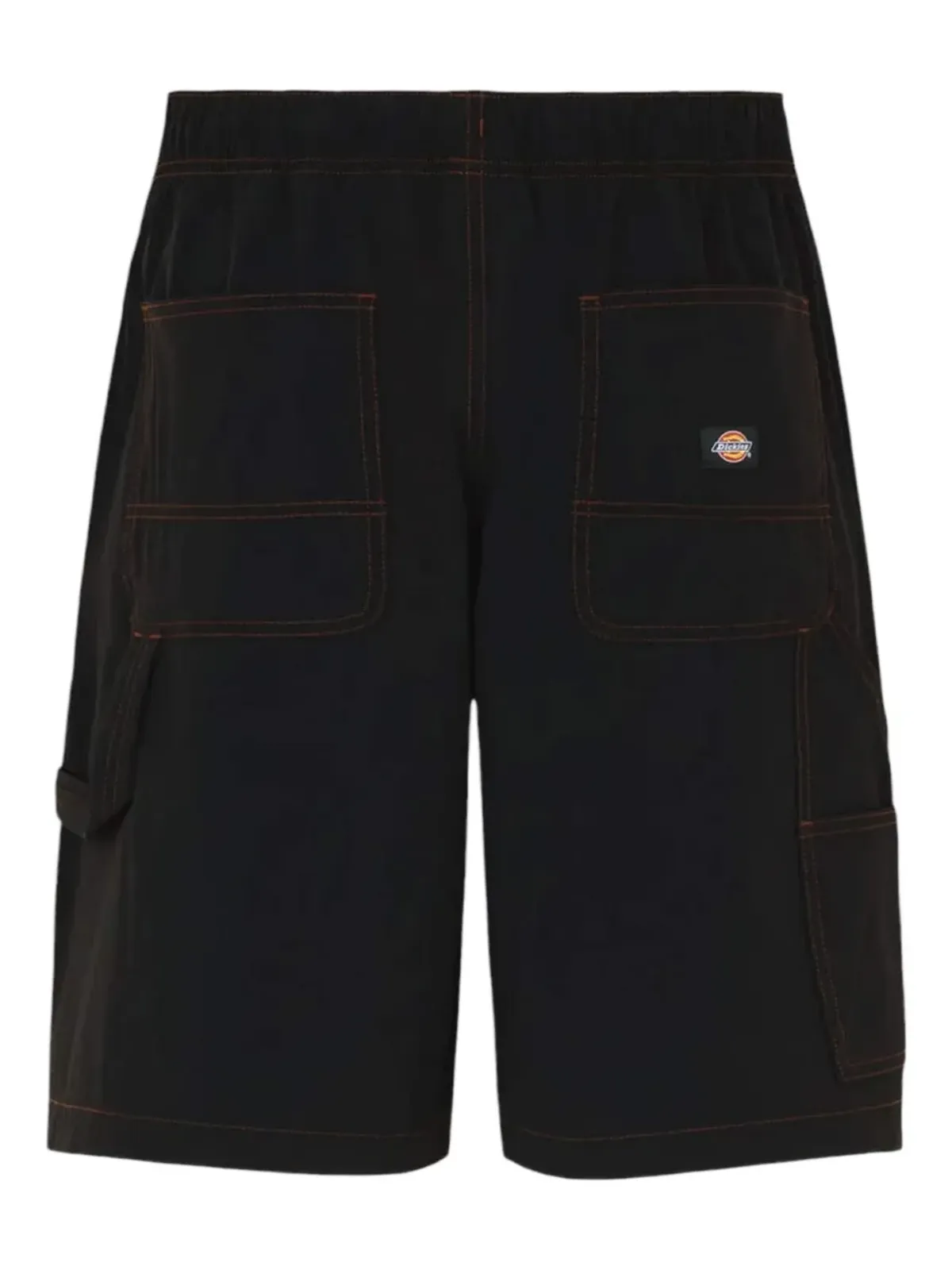 DICKIES ドローストリングウエスト ステッチングショーツ ブラック - 画像2