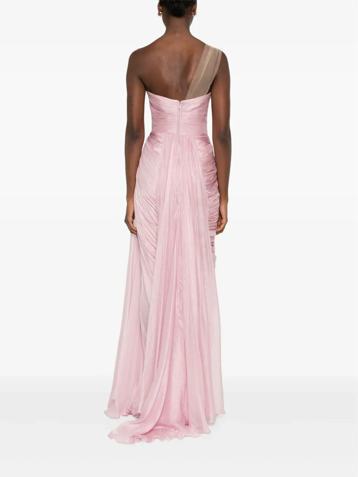 Iris Serban Elemiah feather-trim gown - Pink - 画像4