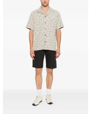 DICKIES Service Carpenter ピンストライプ コットン ショーツ - ブラック - サムネイル2