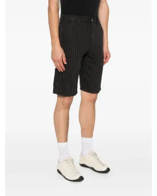 DICKIES Service Carpenter ピンストライプ コットン ショーツ - ブラック - サムネイル3