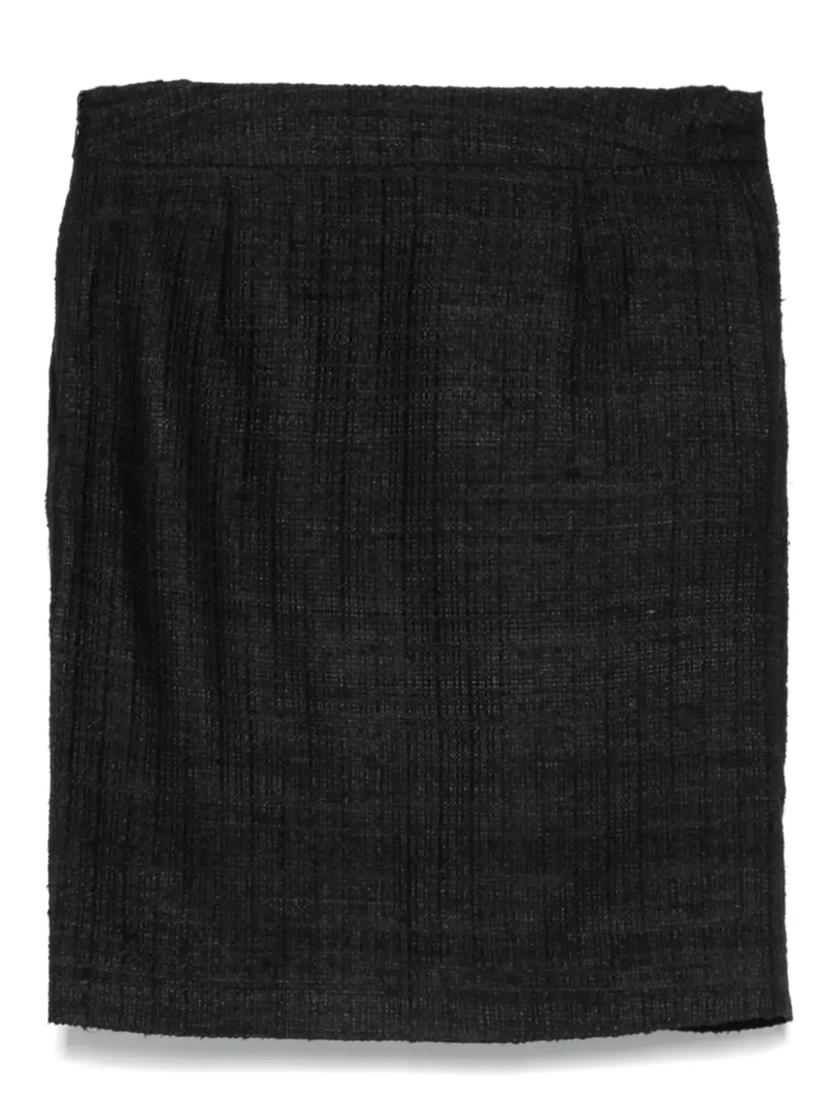 John Galliano Pre-Owned 2000年代 シルクブークレ スカート - ブラック - 画像2