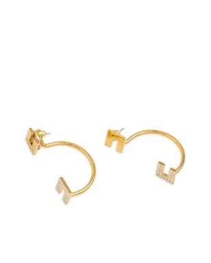 Elisabetta Franchi クリスタル装飾 ジャケット イヤリング - サムネイル1