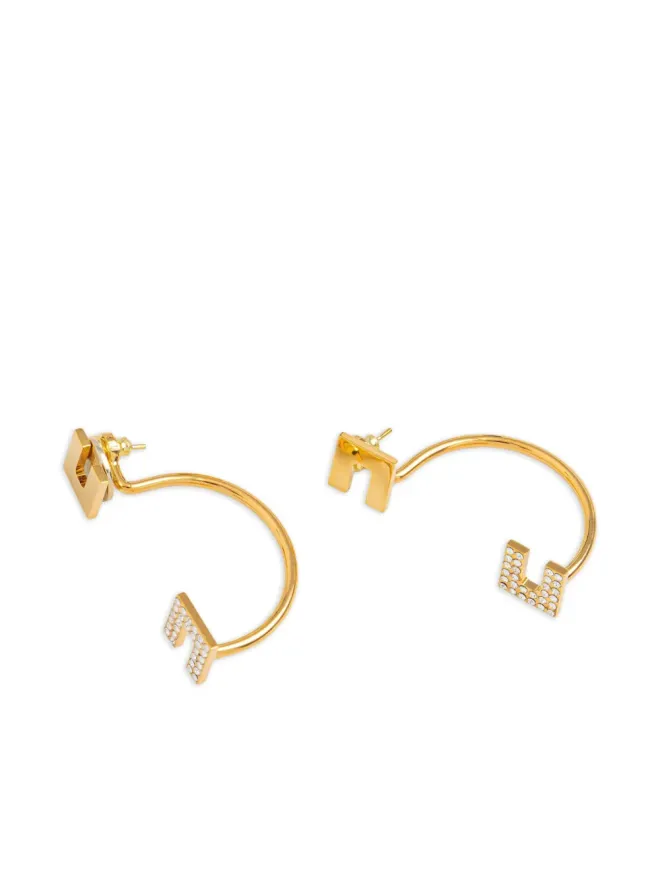 Elisabetta Franchi Elisabetta Franchi クリスタル装飾 ジャケット イヤリングの商品画像
