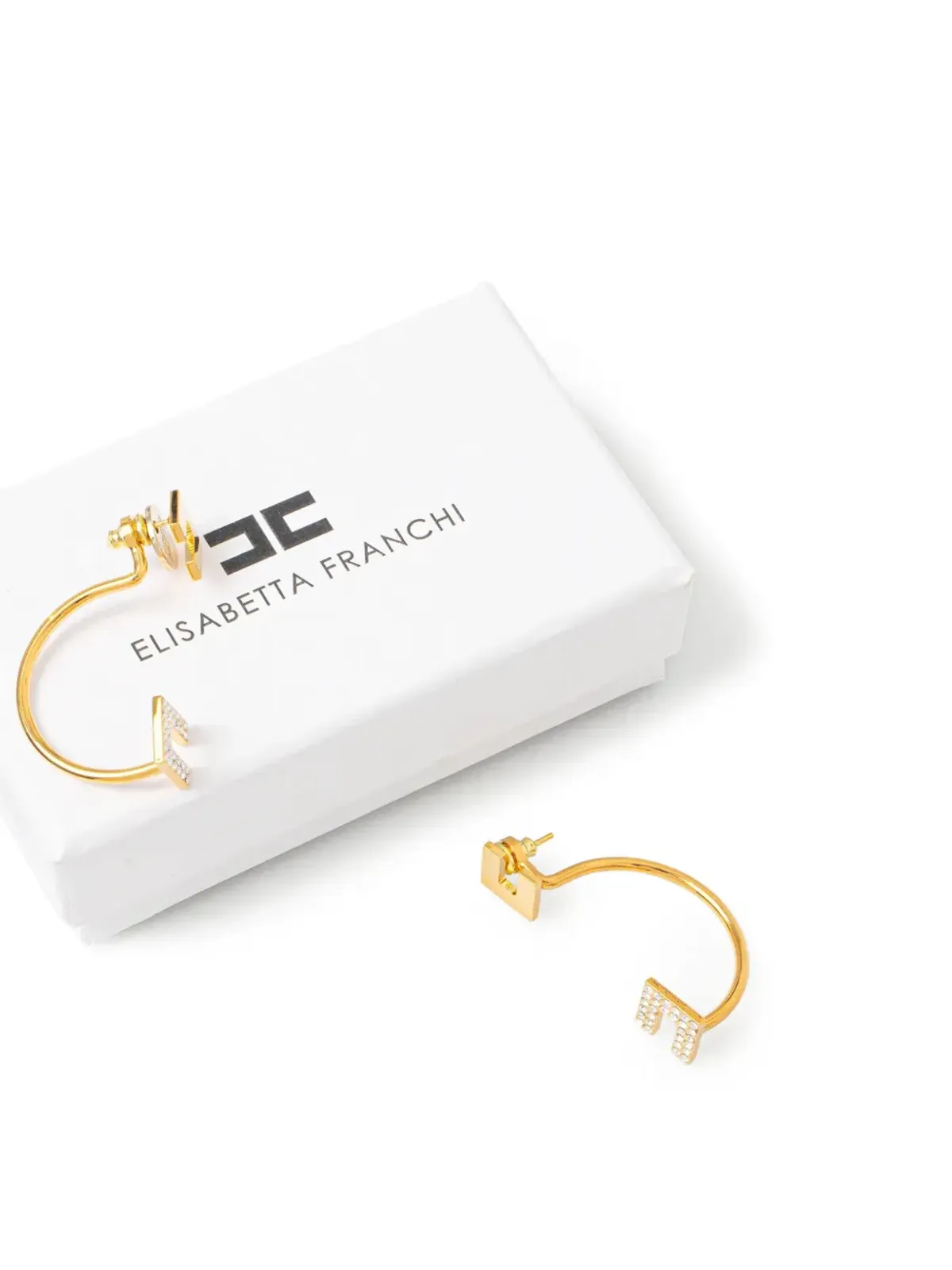 Elisabetta Franchi クリスタル装飾 ジャケット イヤリング - 画像4