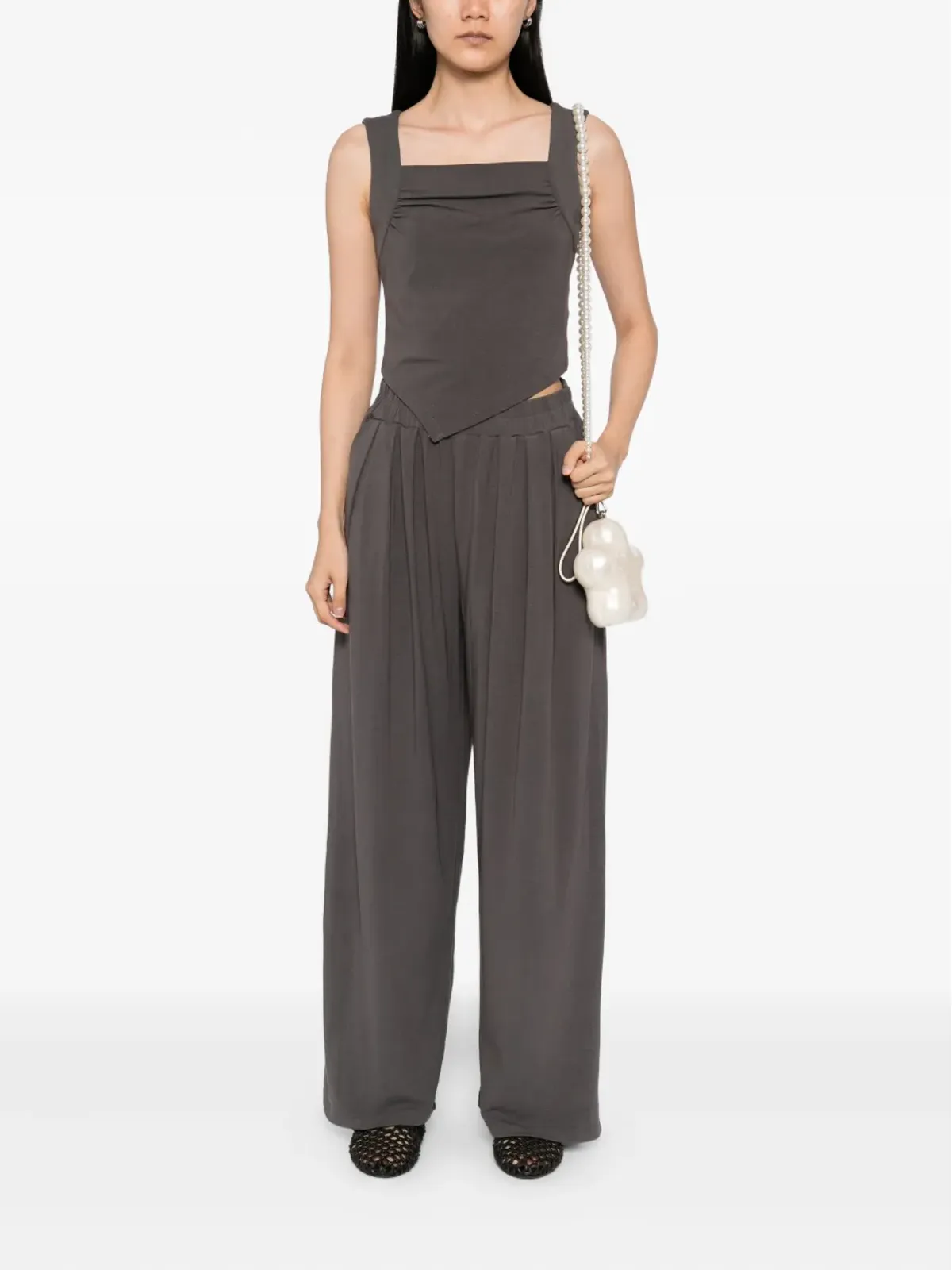 b+ab jersey co-ord set - Grey - 画像2