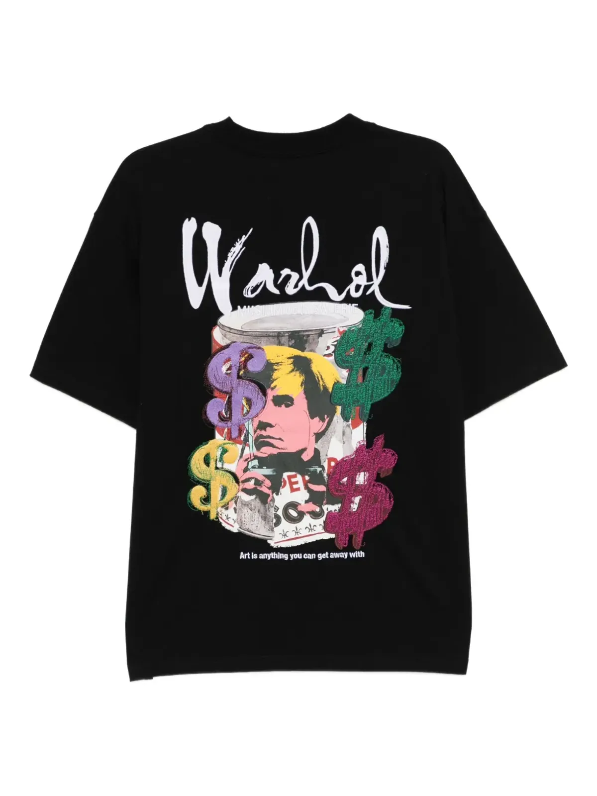 Musium Div. Warholプリント コットンTシャツ（ブラック） - 画像2