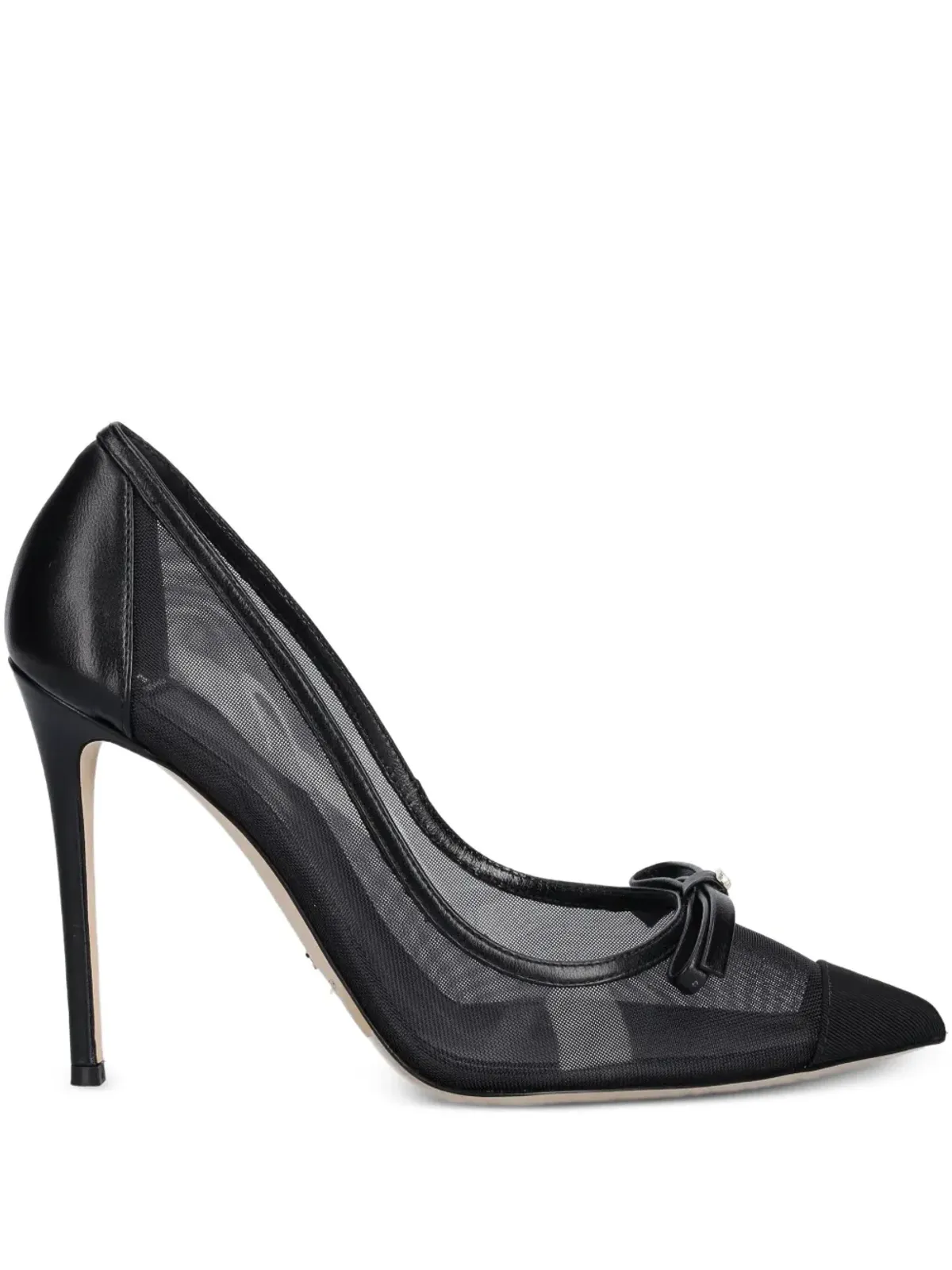 Elisabetta Franchi bow-detail pumps - Black - 画像1