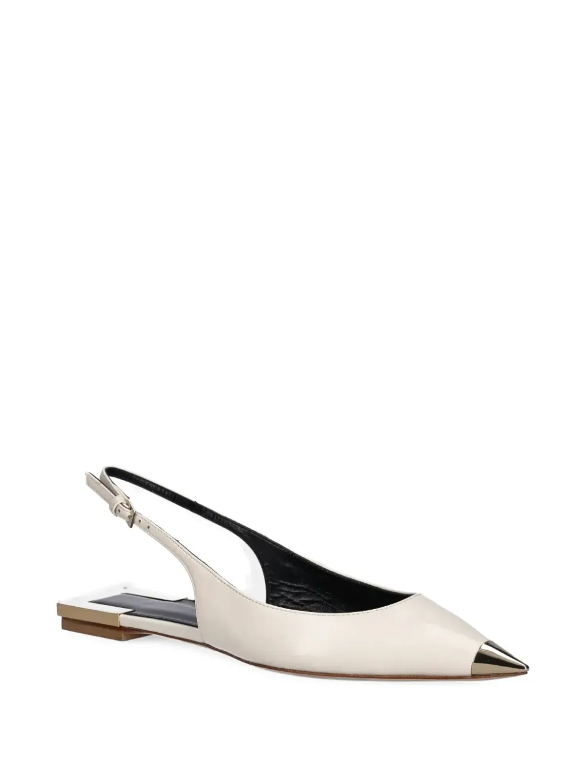 Elisabetta Franchi ポインテッドトゥ スリングバック バレエフラット - 画像2