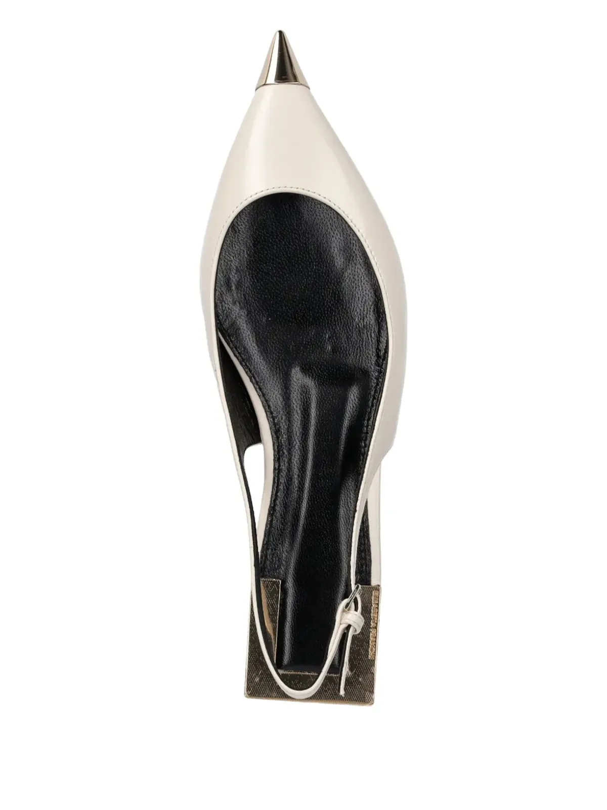 Elisabetta Franchi ポインテッドトゥ スリングバック バレエフラット - 画像4