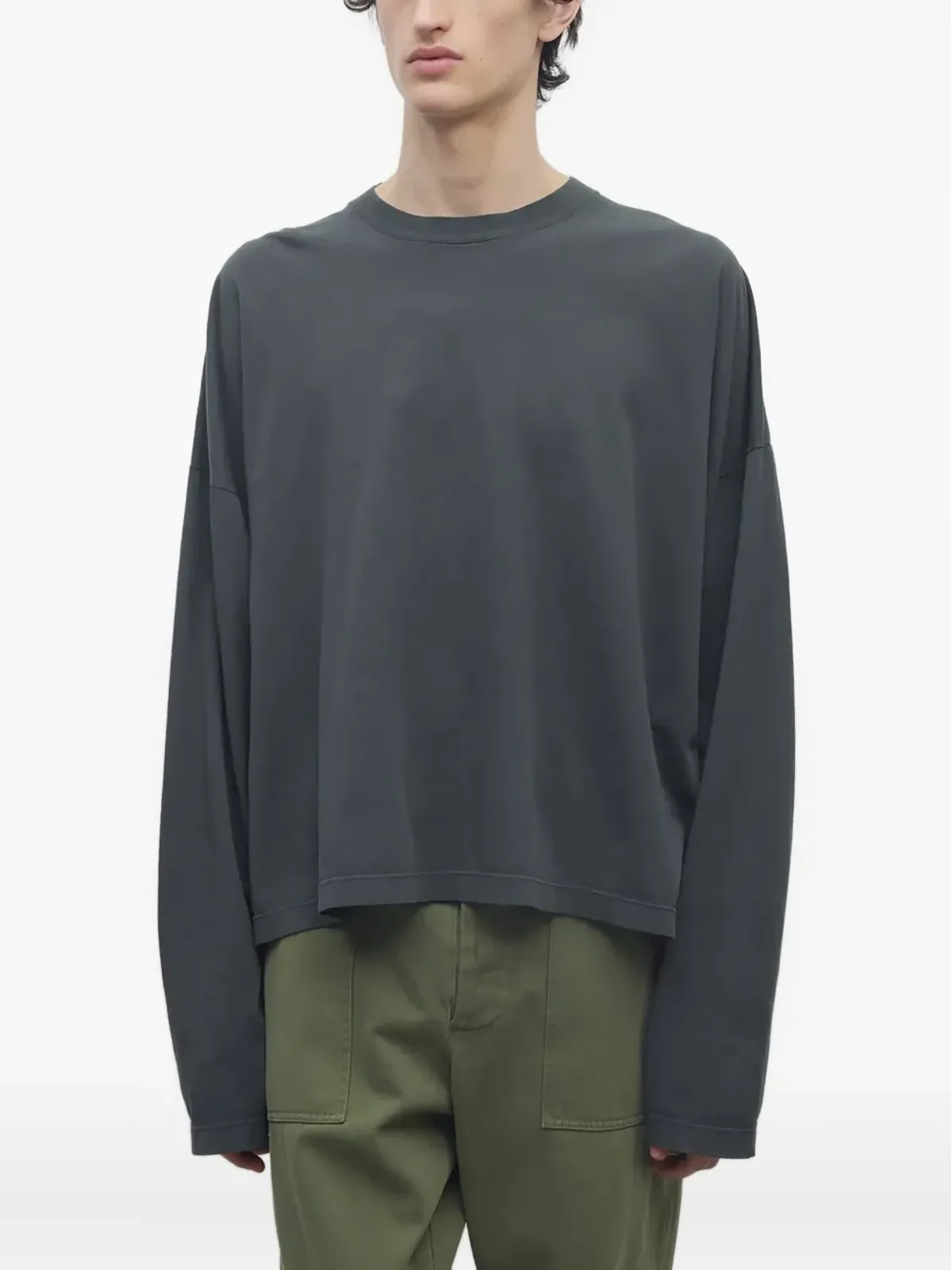 The Row Haru long-sleeve crew-neck top - Grey - 画像2