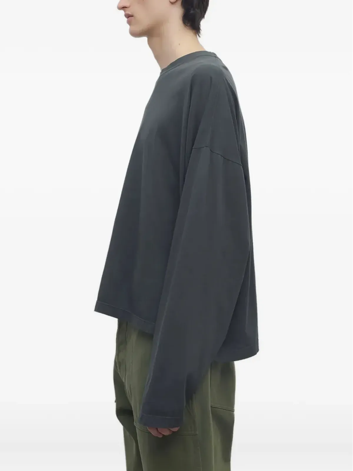 The Row Haru long-sleeve crew-neck top - Grey - 画像3