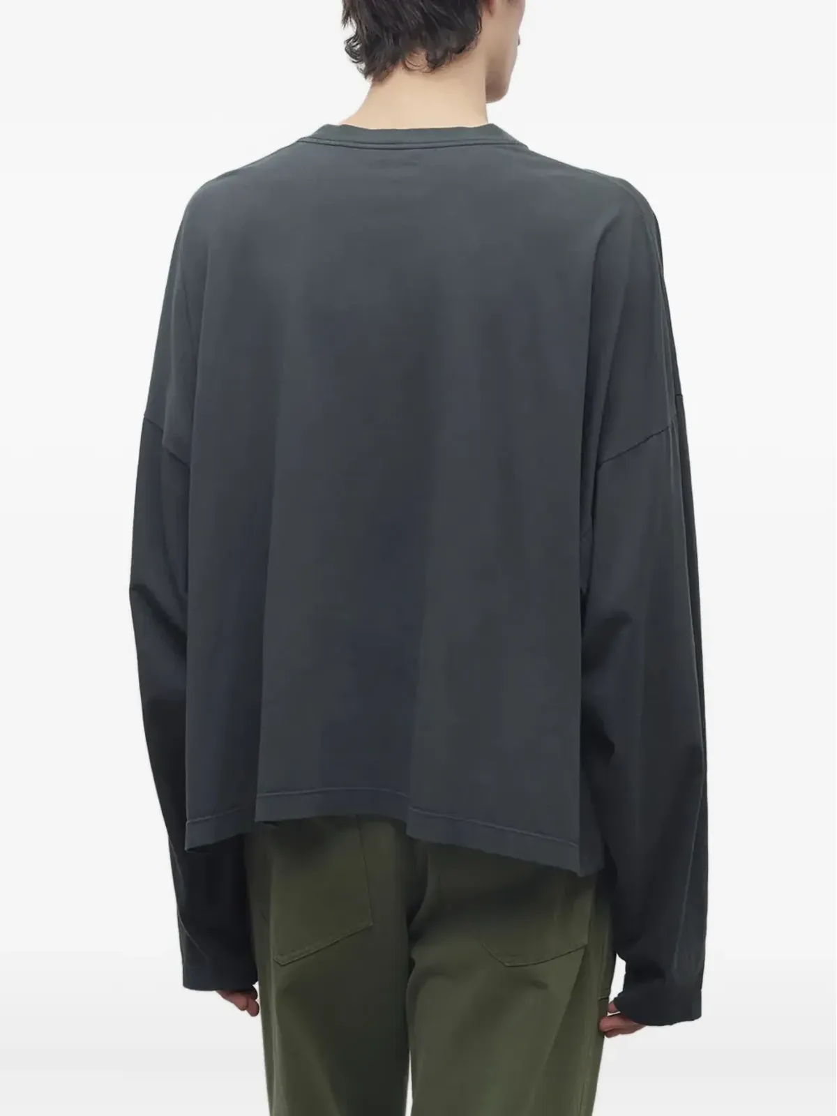 The Row Haru long-sleeve crew-neck top - Grey - 画像4