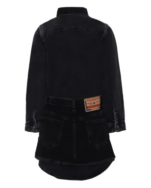 Diesel Kids デニムボタンアップドレス - サムネイル2