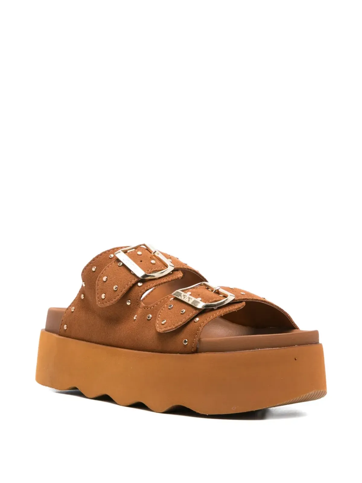 Scholl ブラウン 40mm ヘザー スタッズ付きサンダル - 画像2