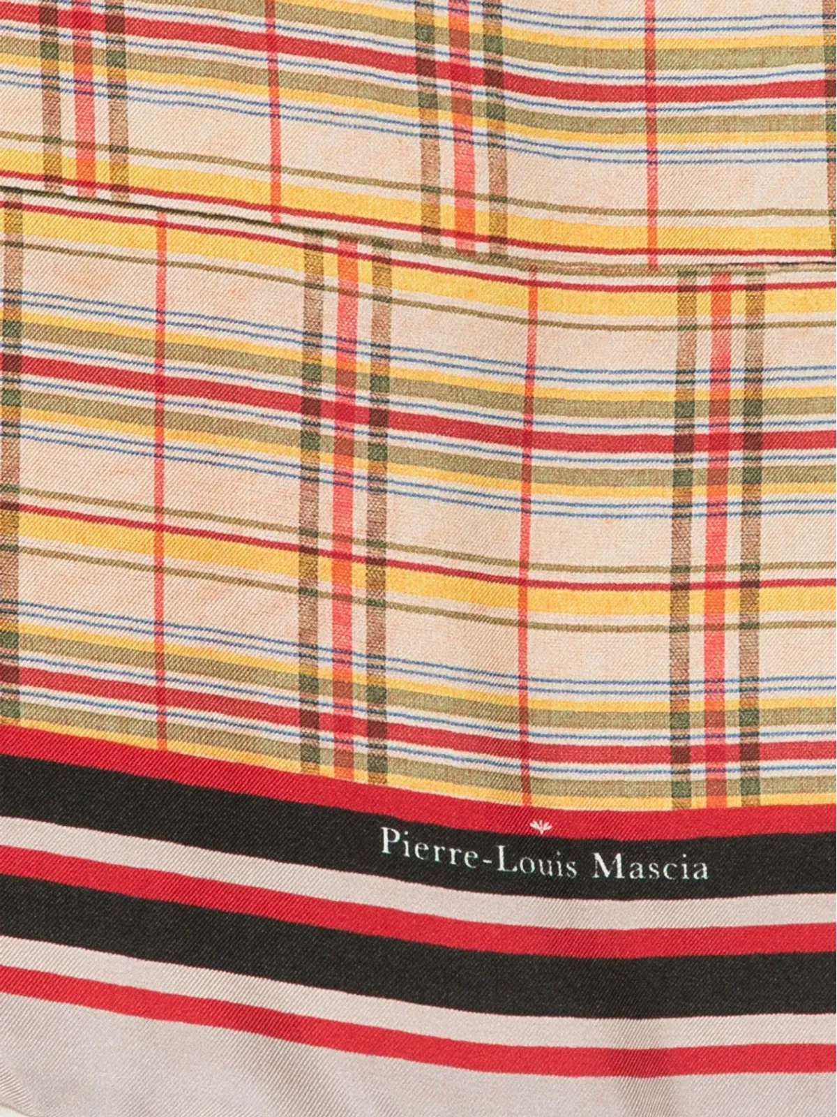 Pierre-Louis Mascia アロエスタ シルクスカーフ - ニュートラルカラー - 画像2