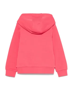 Moncler Enfant ロゴパッチ付きフーディー ピンク - サムネイル2